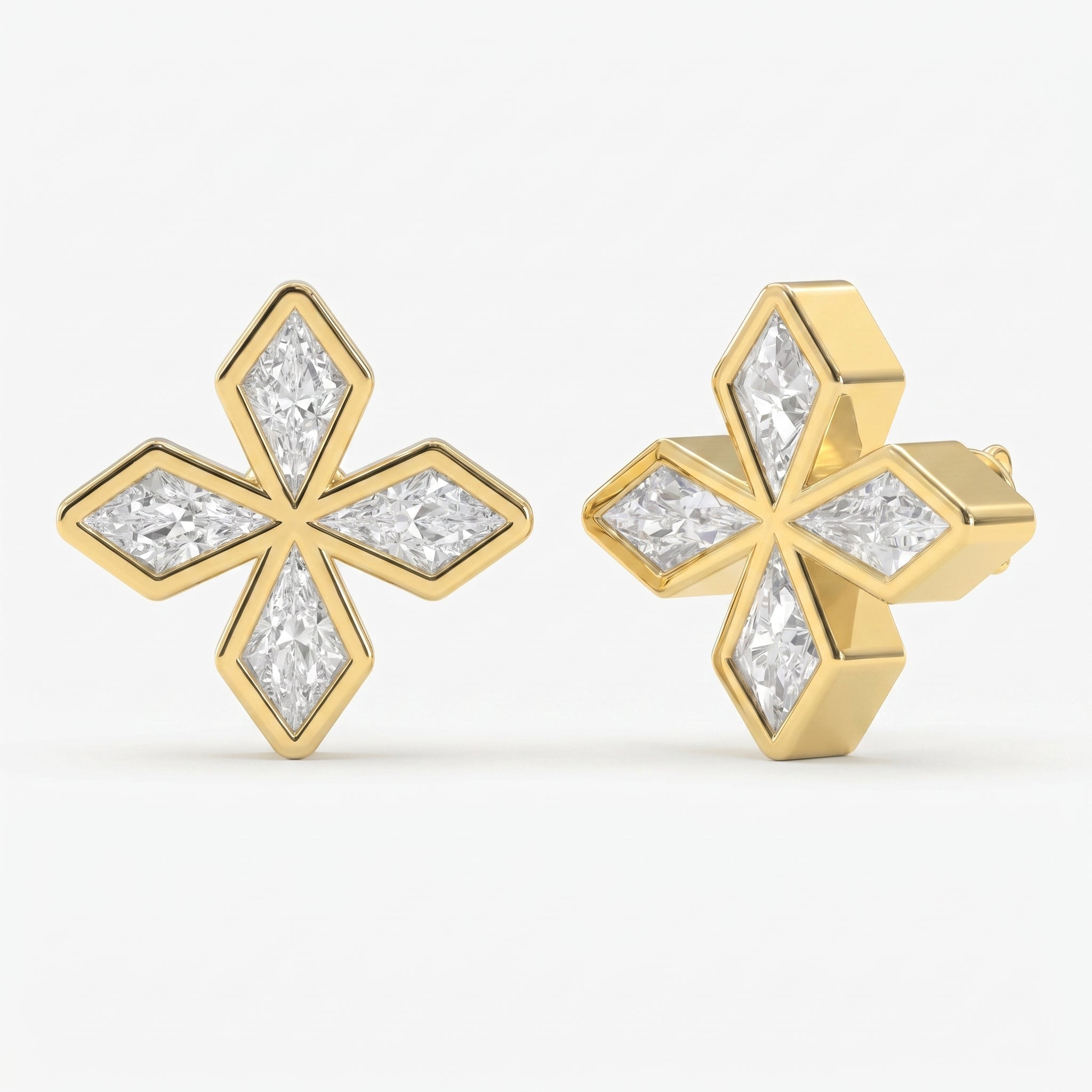 Kite Diamond Celestial Fashion Earrings