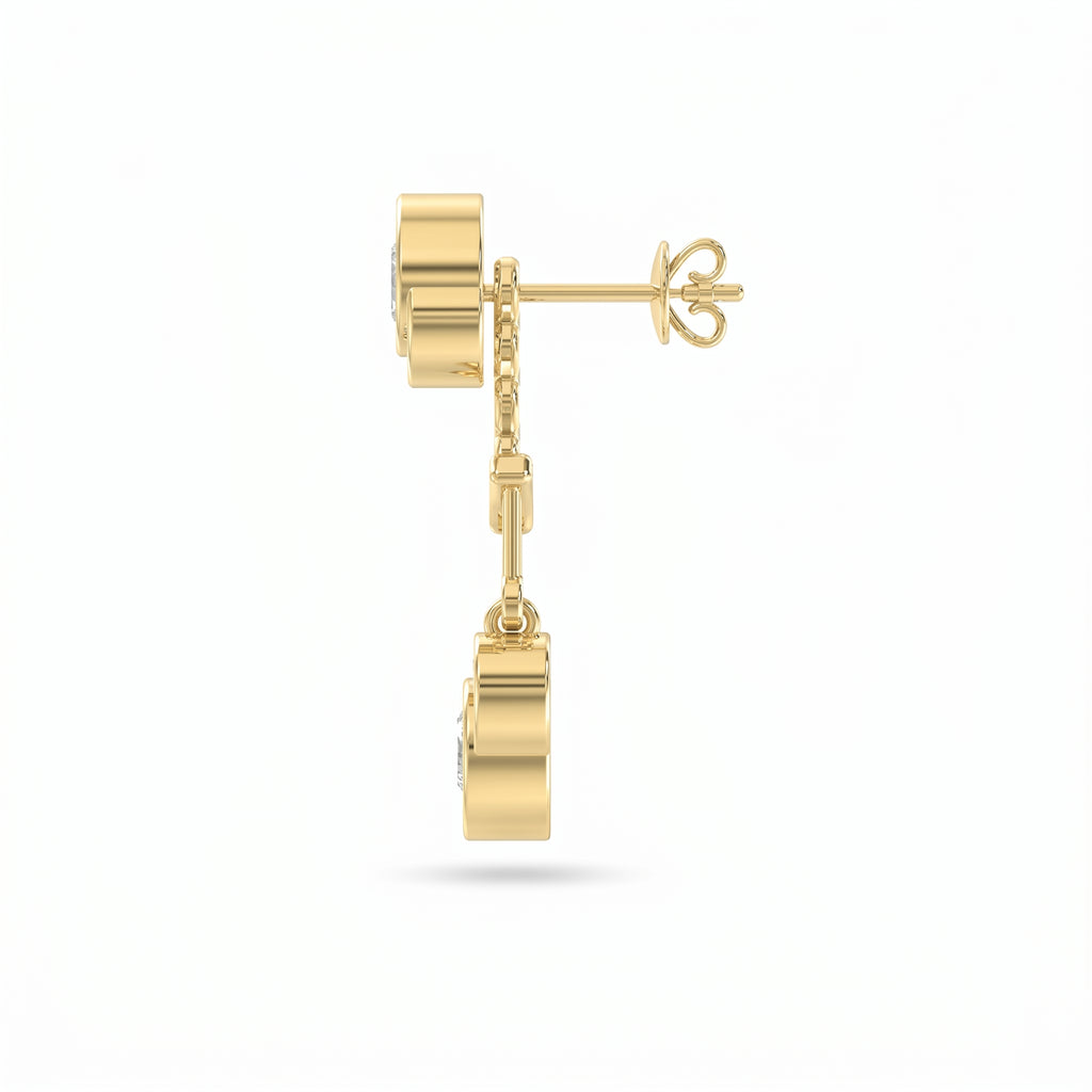 Pear Diamond Regal Teardrop Chandelier Fashion Earrings