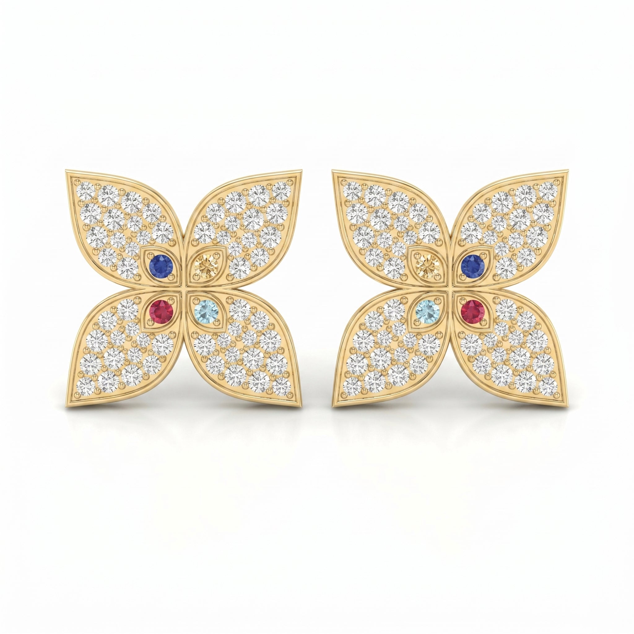 Chromatic Clover Fashion Earrings