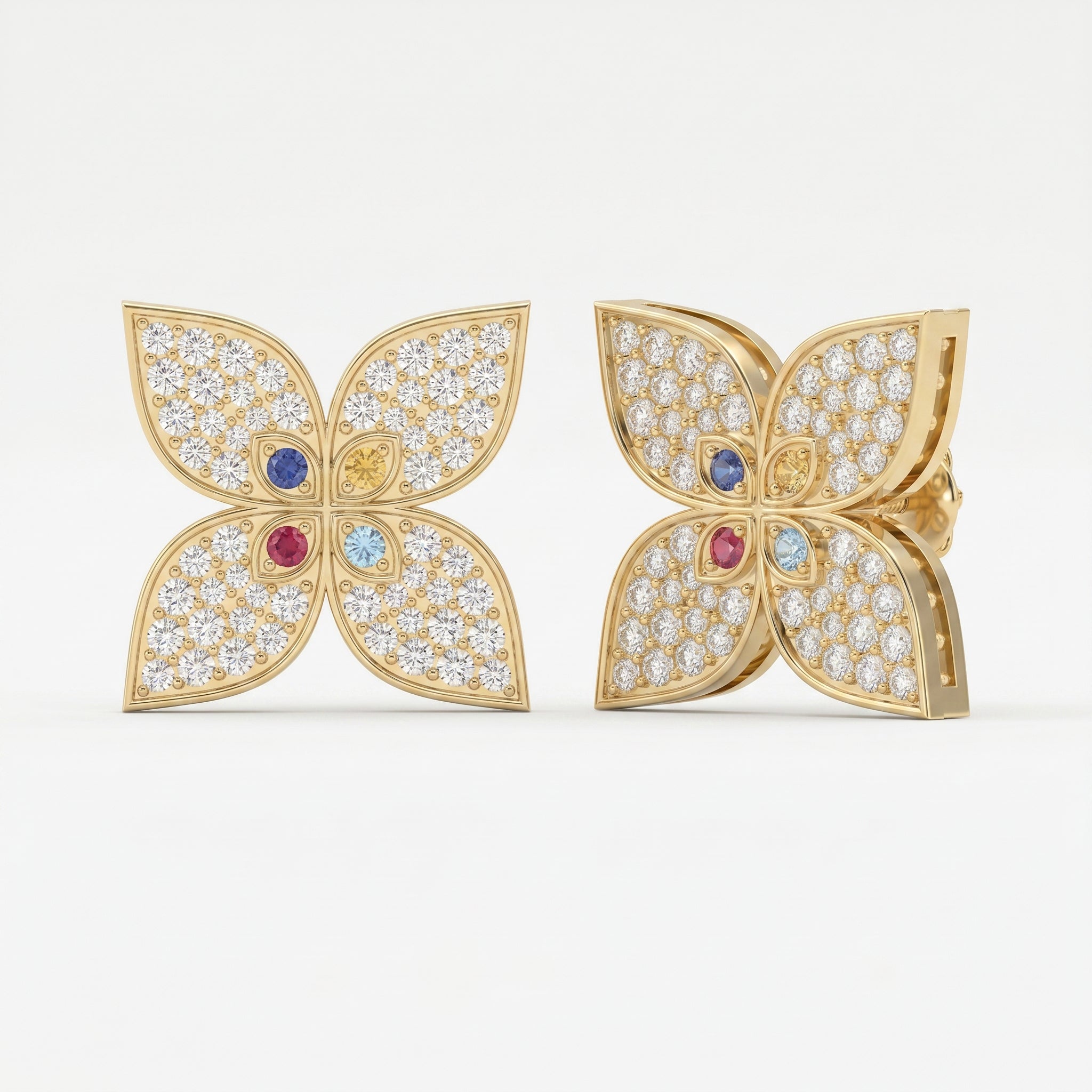 Chromatic Clover Fashion Earrings