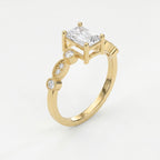Antique Line Emerald Ring