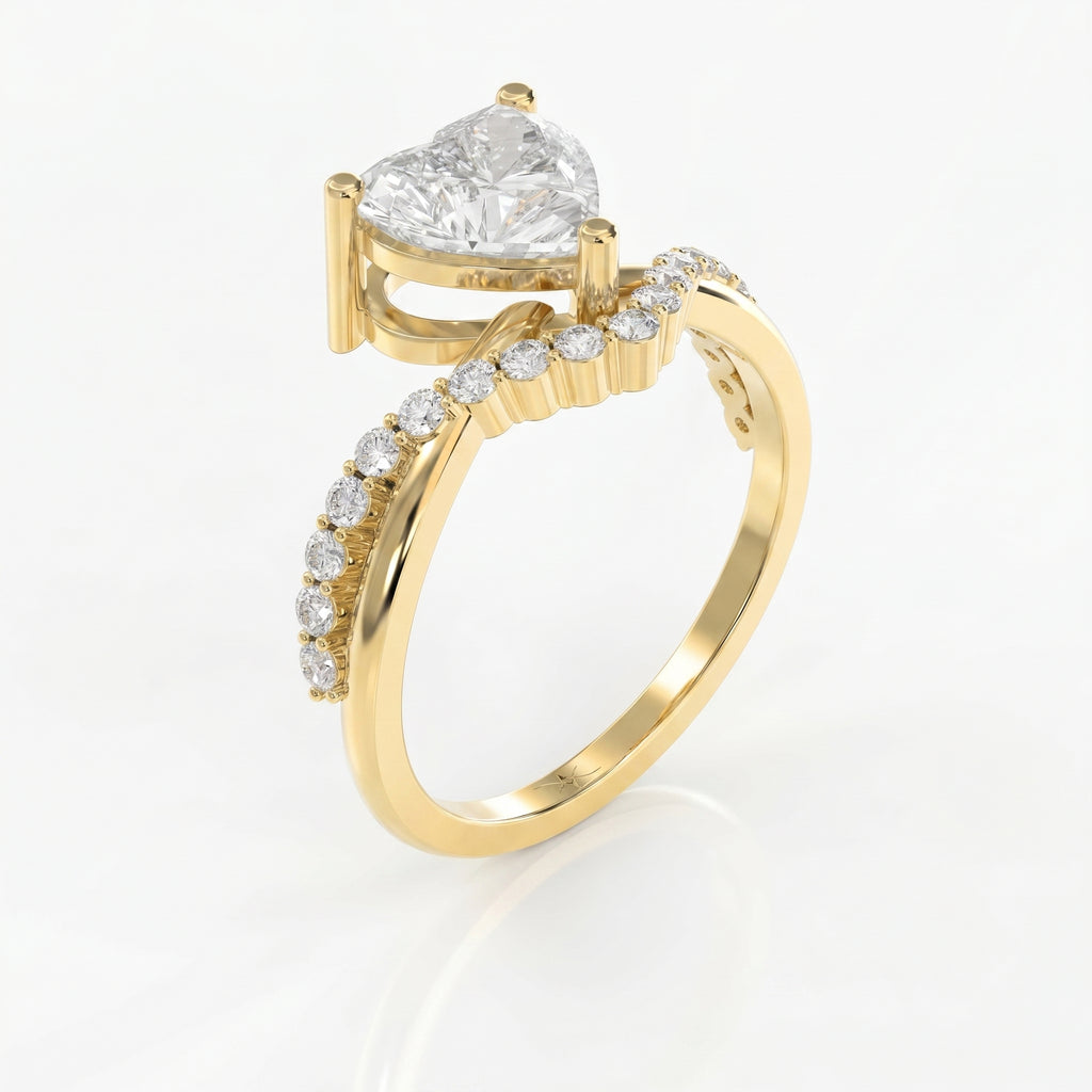 Vow point Heart Ring