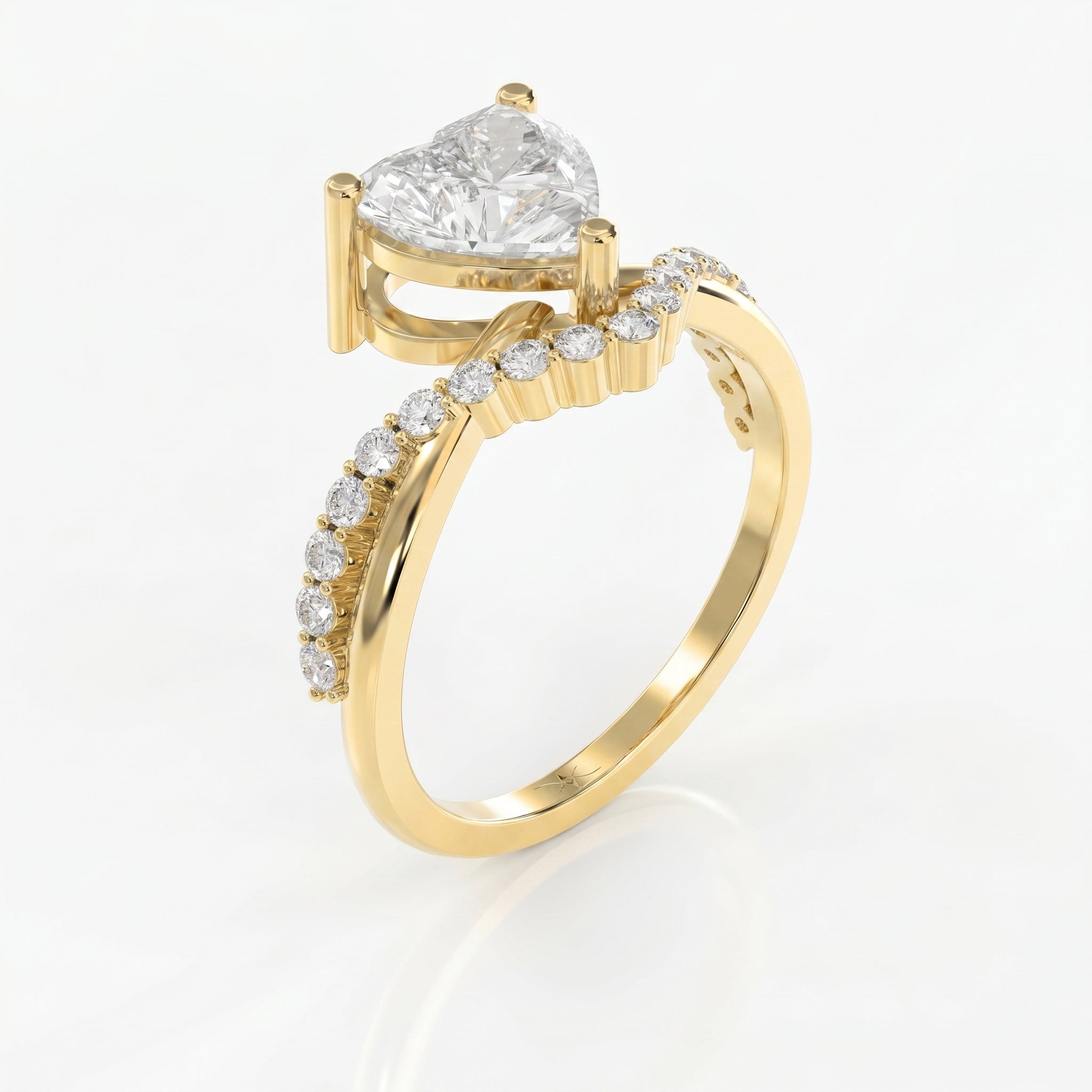 Vow point Heart Ring