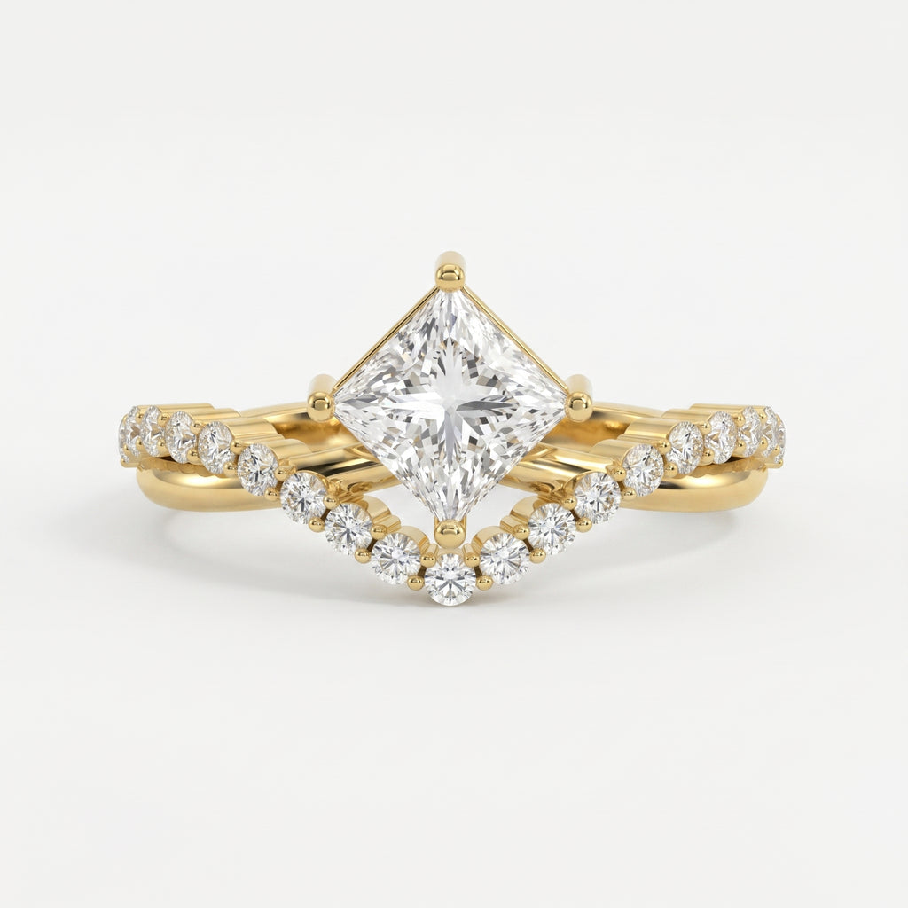 Axis Embrace  Princess Diamond Ring