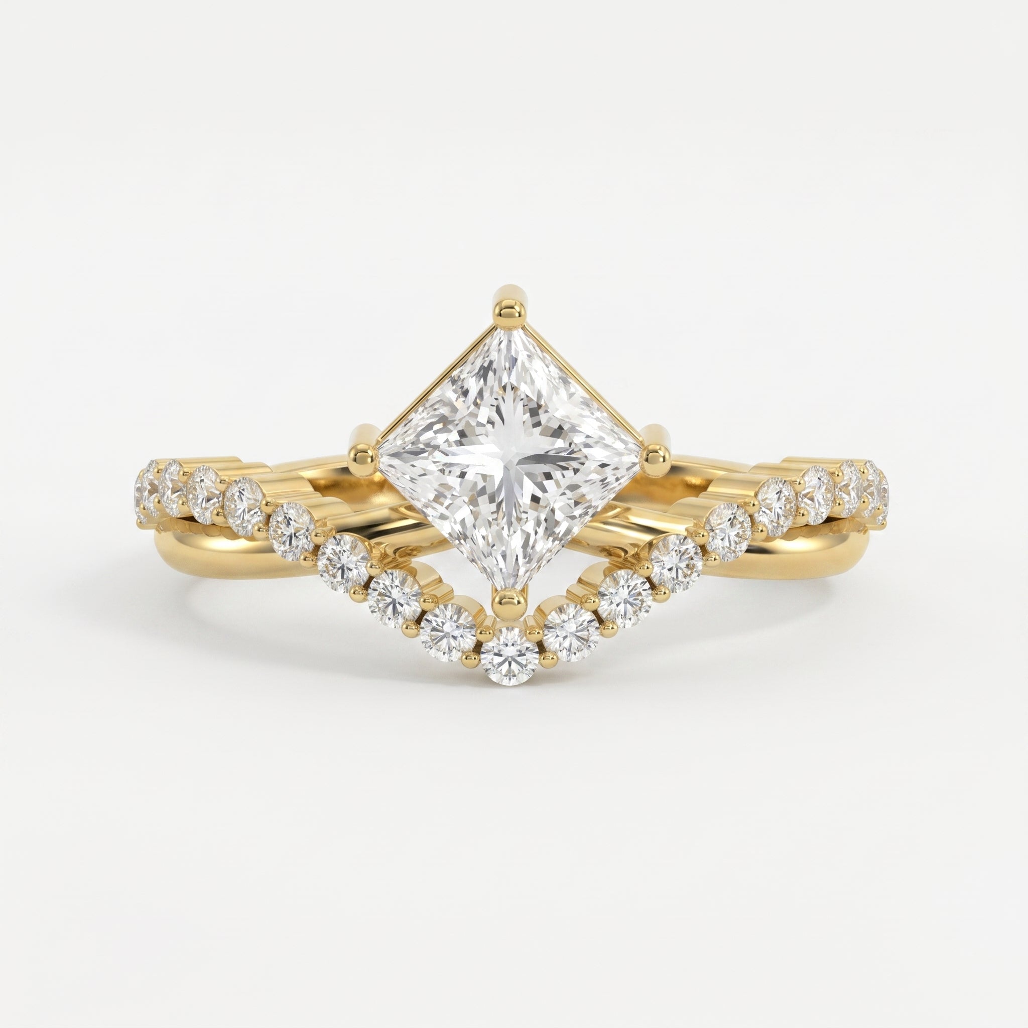 Axis Embrace  Princess Diamond Ring