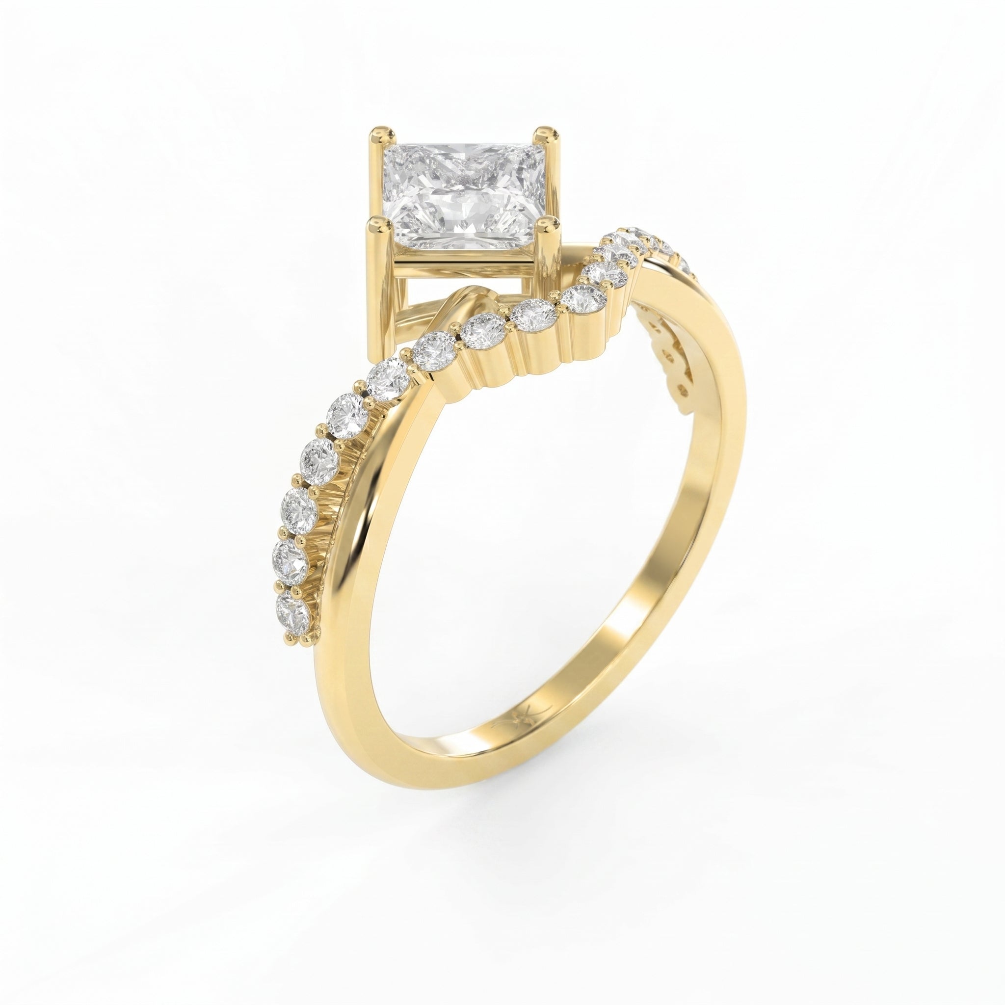 Axis Embrace  Princess Diamond Ring