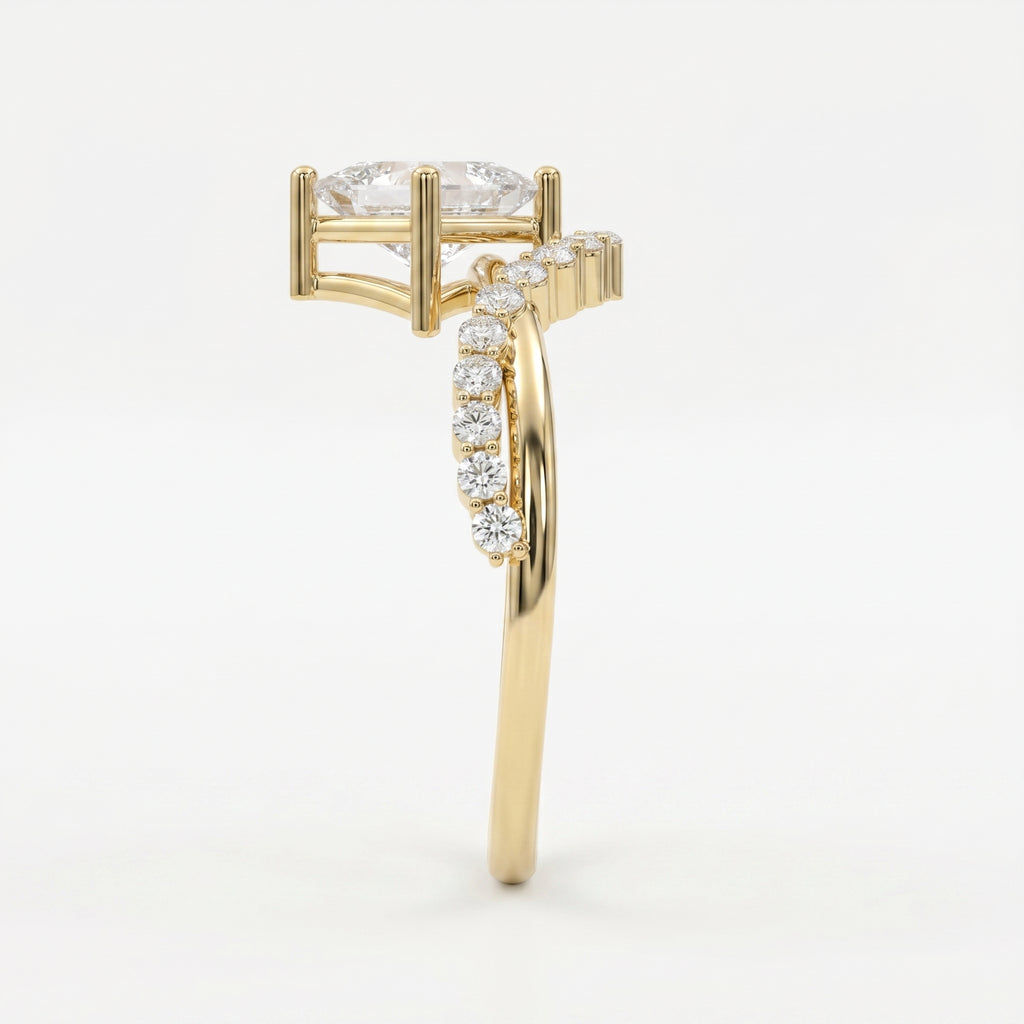 Axis Embrace  Princess Diamond Ring