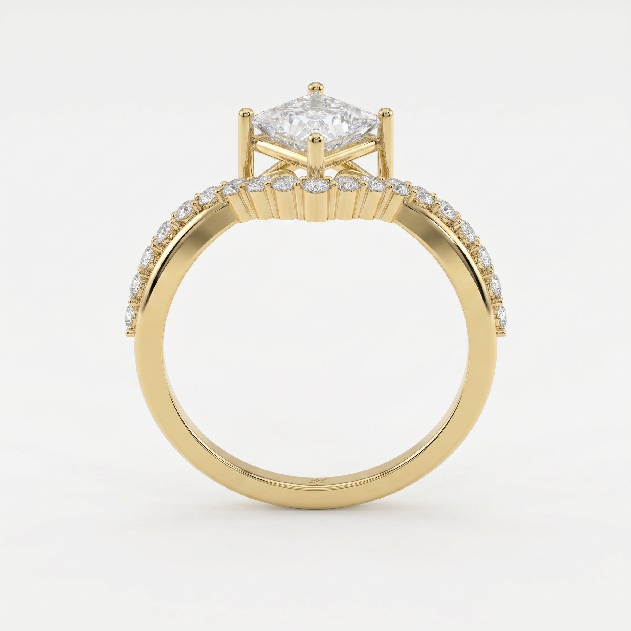 Axis Embrace  Princess Diamond Ring
