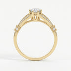 Round Diamond Valencia Design Vintage Ring