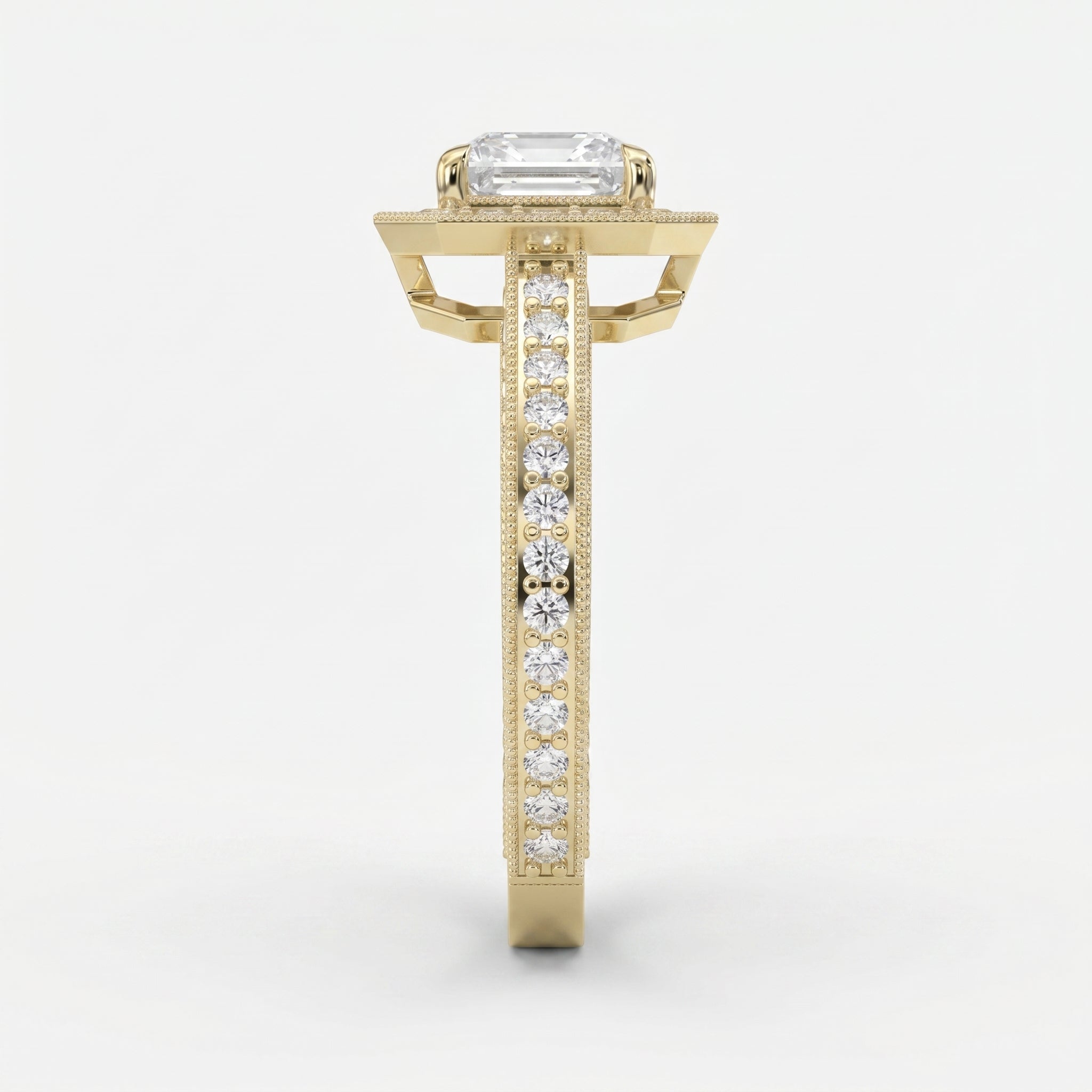 Princess Diamond Shape Vintage Ring