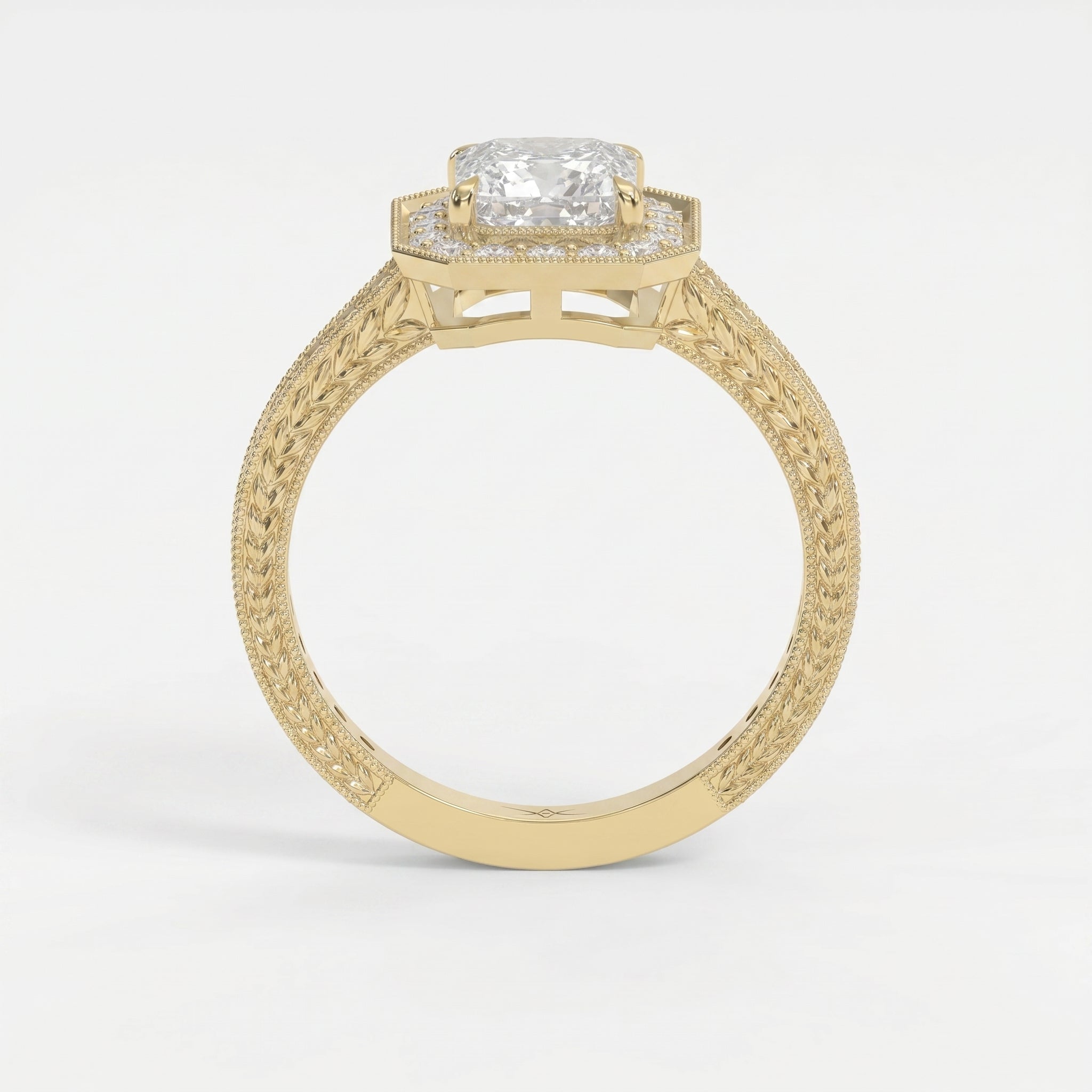 Princess Diamond Shape Vintage Ring