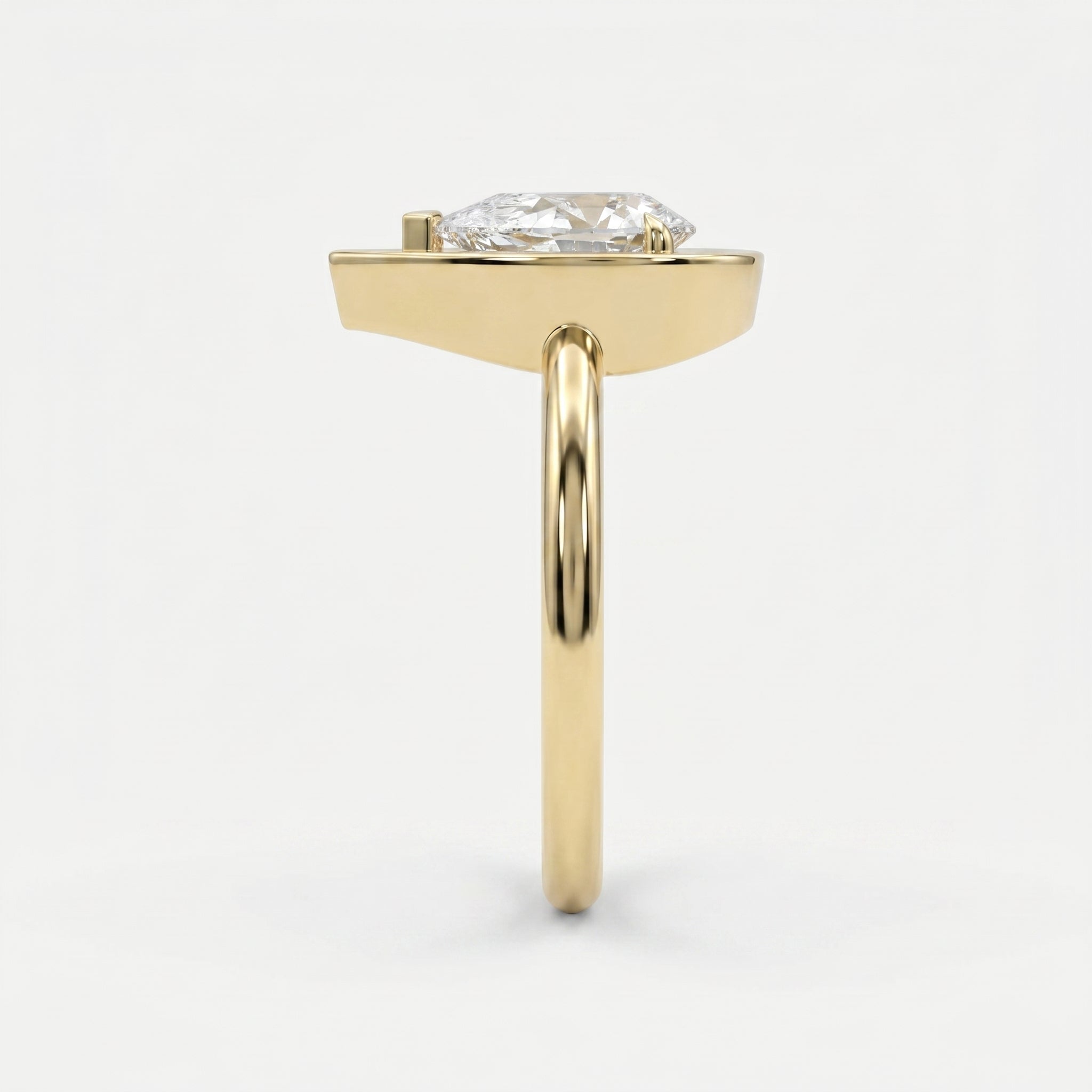 Pear Shape Halo Engagement Ring