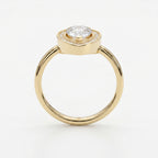 Pear Shape Halo Engagement Ring