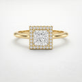 Crown line Princess Ring