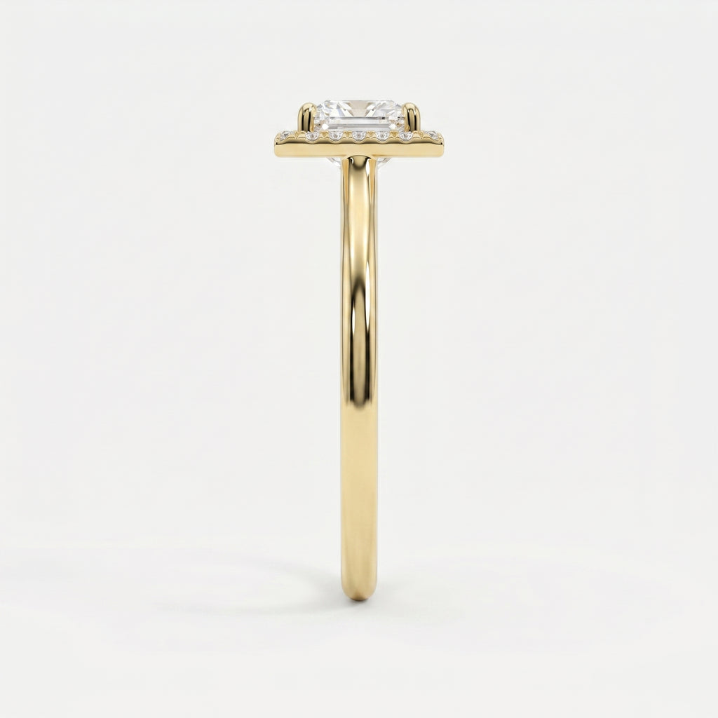 Crown line Princess Ring
