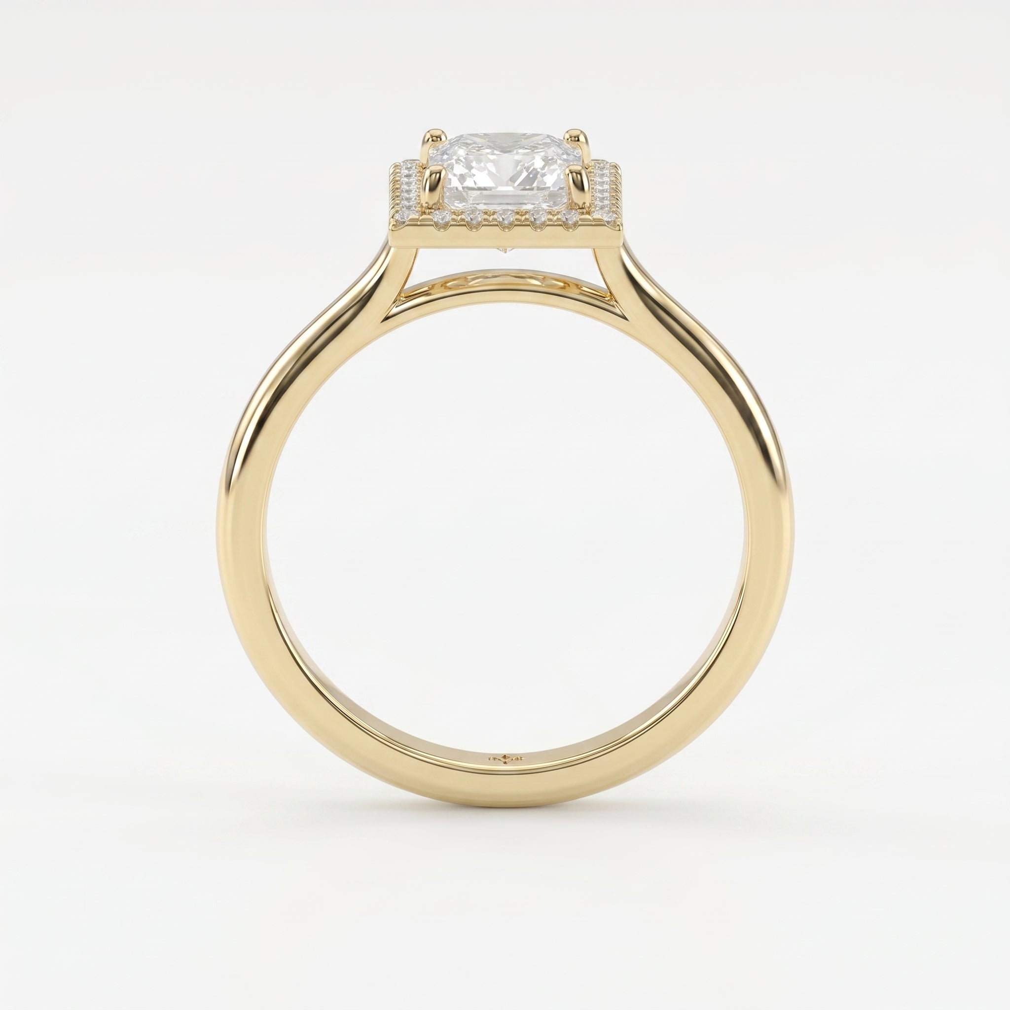 Crown line Princess Ring