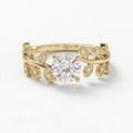 Whispering Leaves Design Vintage Ring