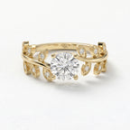 Whispering Leaves Design Vintage Ring