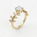 Whispering Leaves Design Vintage Ring