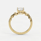 Whispering Leaves Design Vintage Ring