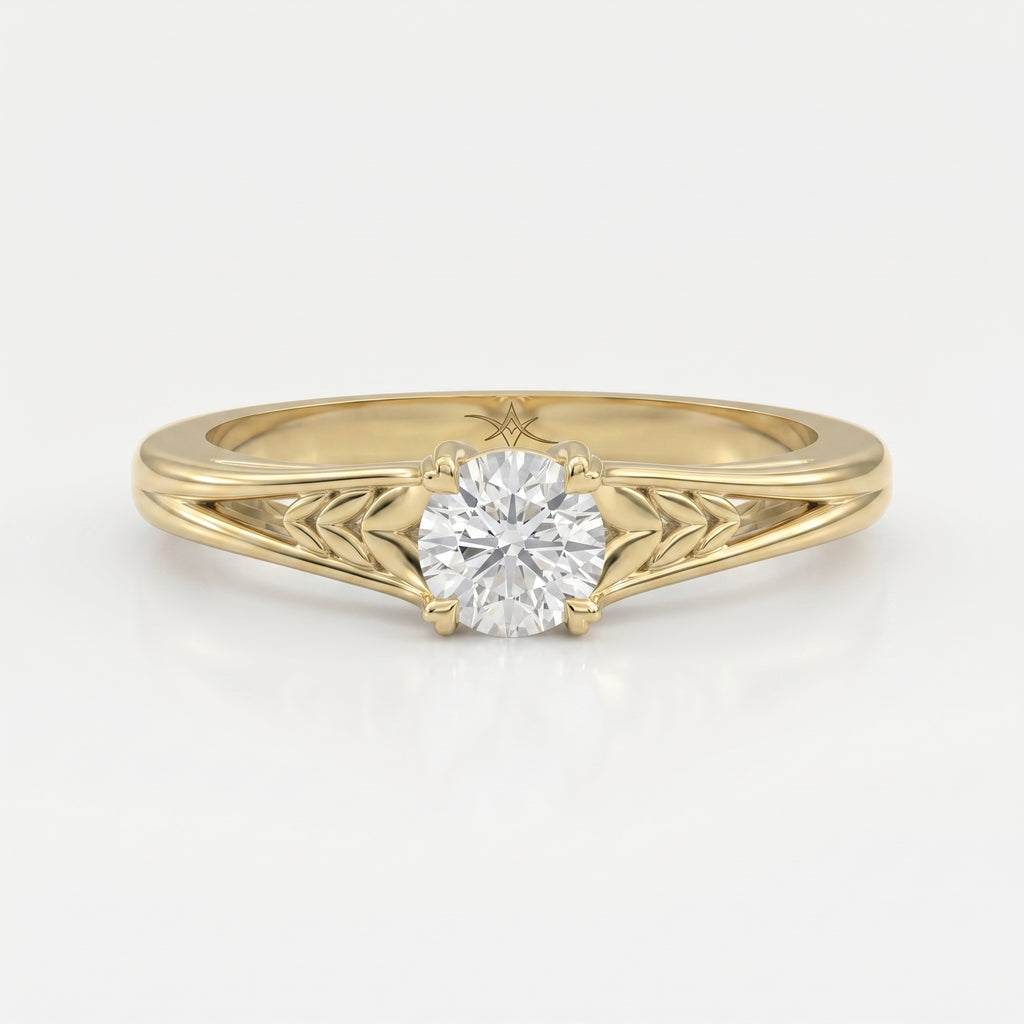 Enchanted Solitaire Design Vintage Ring