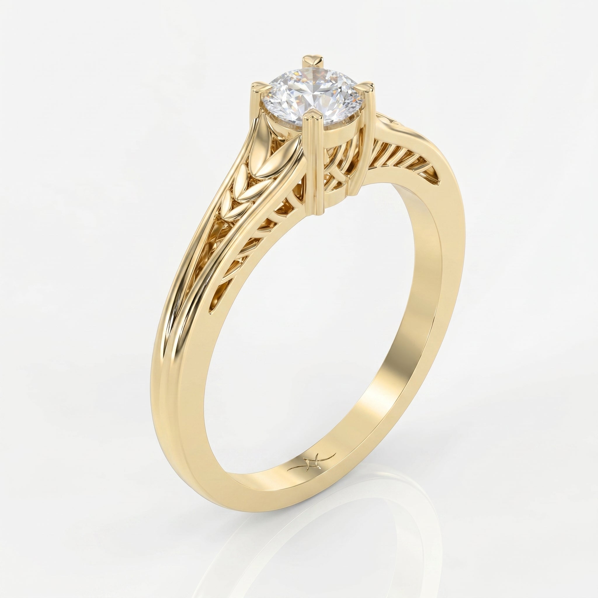 Enchanted Solitaire Design Vintage Ring