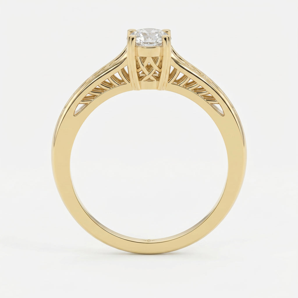 Enchanted Solitaire Design Vintage Ring
