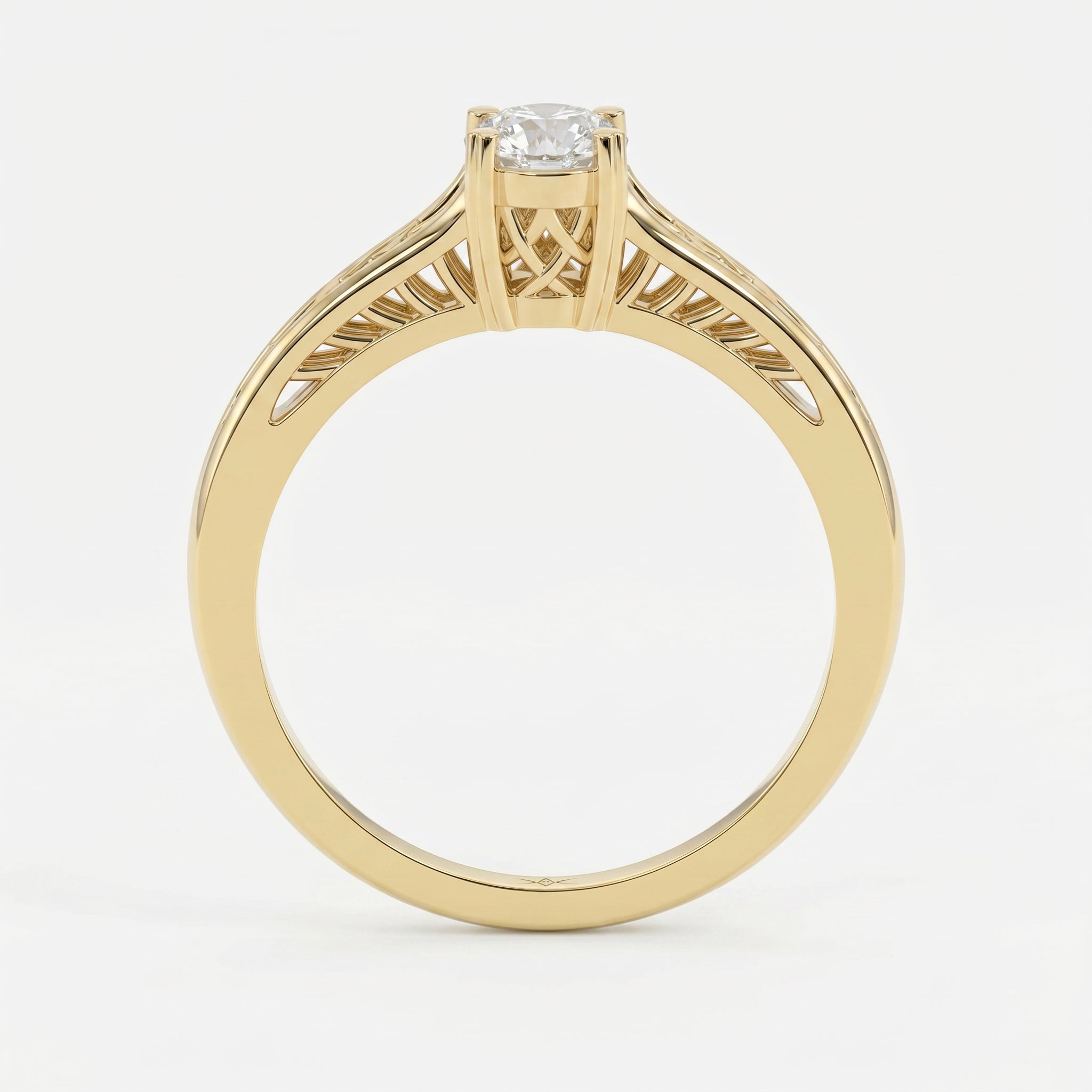 Enchanted Solitaire Design Vintage Ring