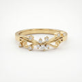 Glowing Leaves Diamond Ring