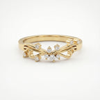 Glowing Leaves Diamond Ring