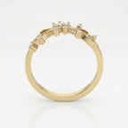 Glowing Leaves Diamond Ring