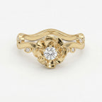 Custom Floral-Inspired Diamond Ring