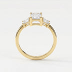 The Axis Trio Emerald Ring