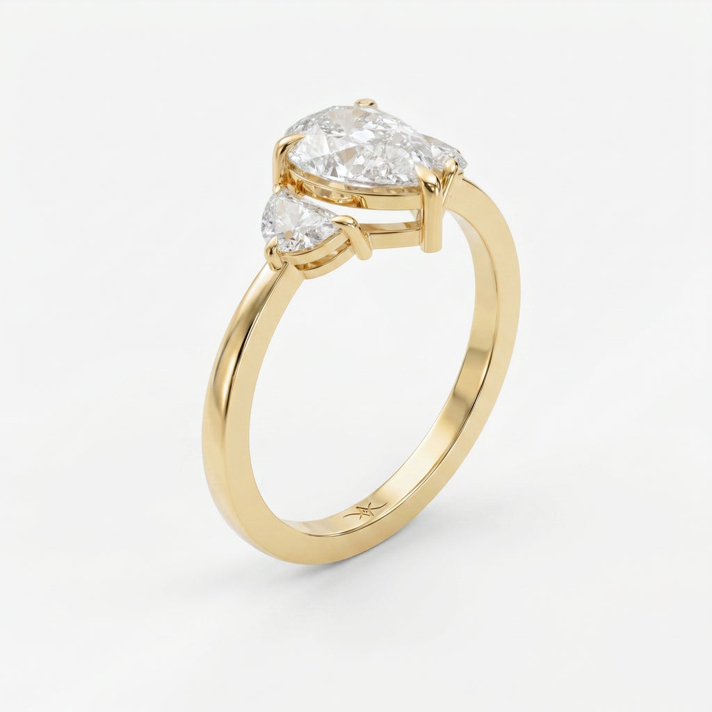 Everlasting Tear Pear Ring