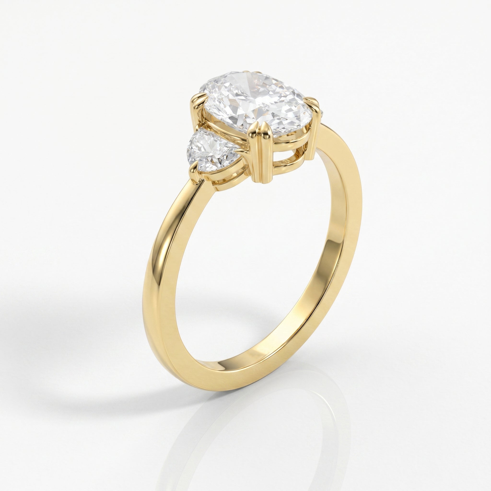 Serene Horizon Oval Ring