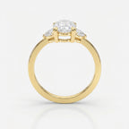 Serene Horizon Oval Ring