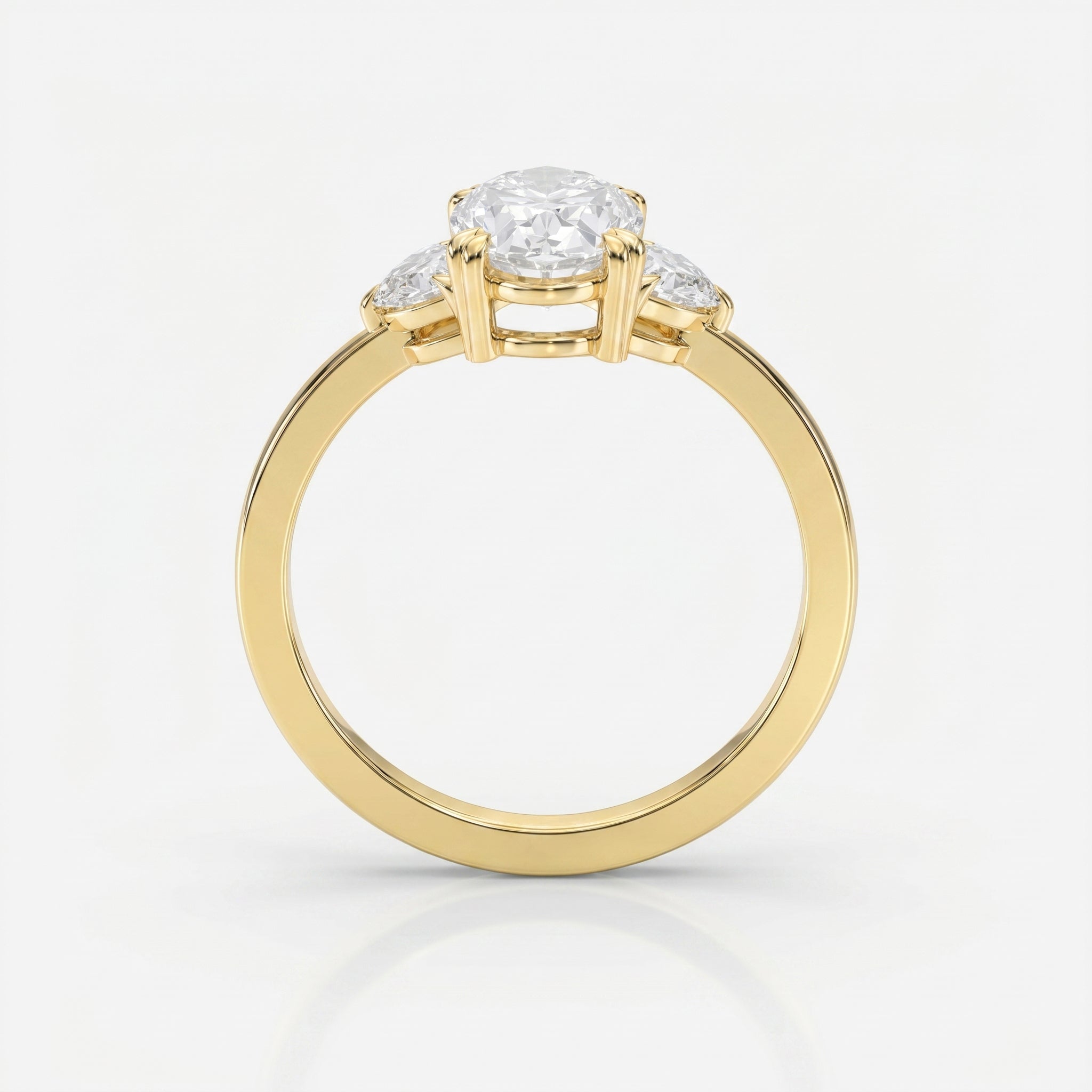 Serene Horizon Oval Ring