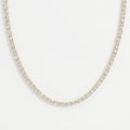 Experience timeless sparkle Round Diamond Tennis Necklace