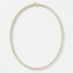 Experience timeless sparkle Round Diamond Tennis Necklace