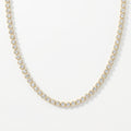 Round Shape Diamond Tennis Necklace