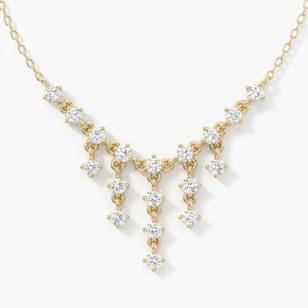 Round Diamond Fashion Necklaces