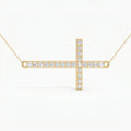 Side Way Cross Fashion Necklace