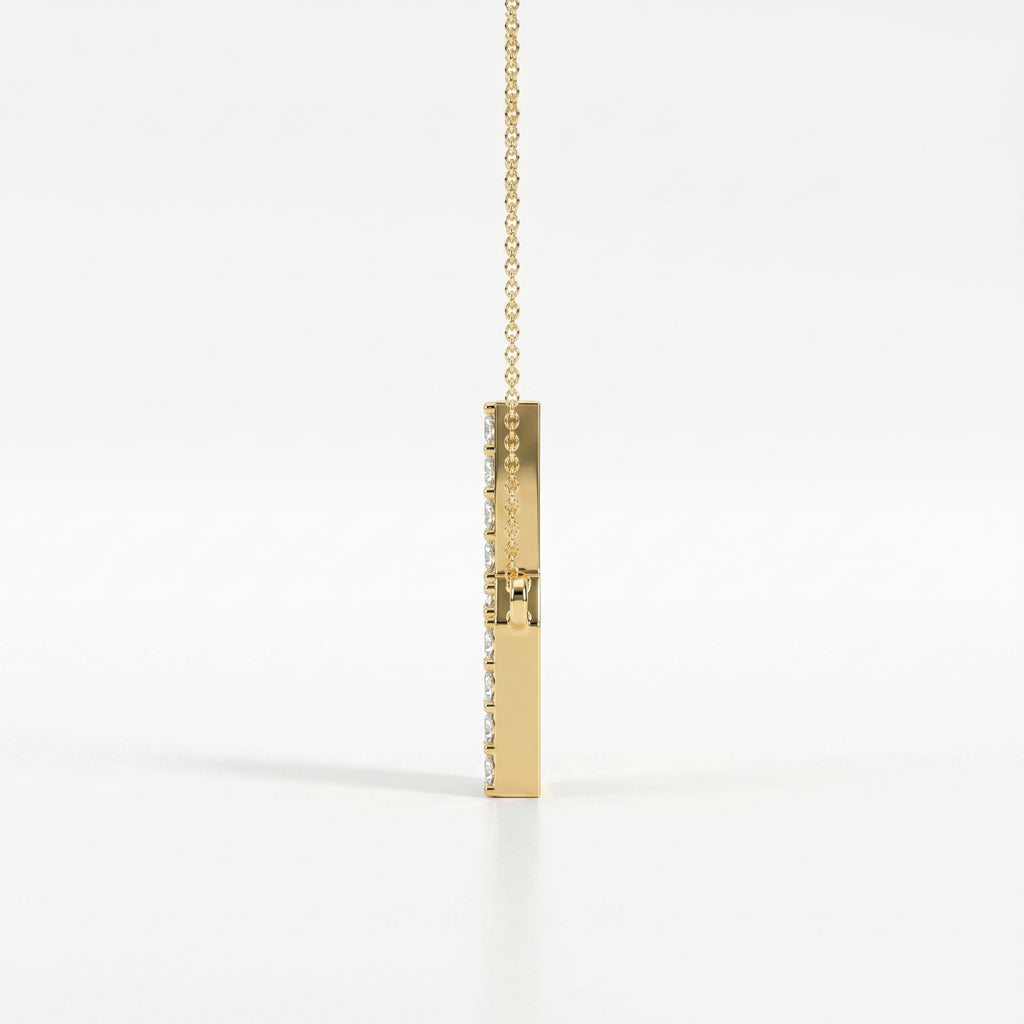 Side Way Cross Fashion Necklace