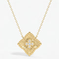 Round Diamond Celeste Floral Diamond Fashion Necklace