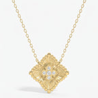 Round Diamond Celeste Floral Diamond Fashion Necklace