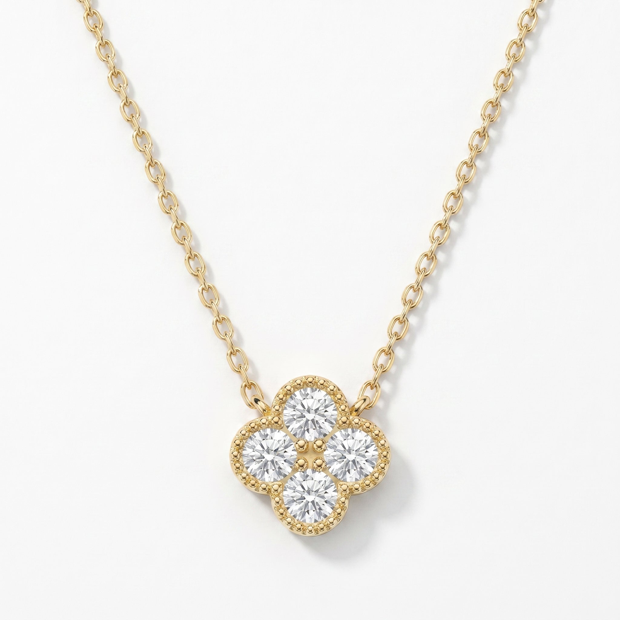 Heritage Clover Diamond Pendant Necklace