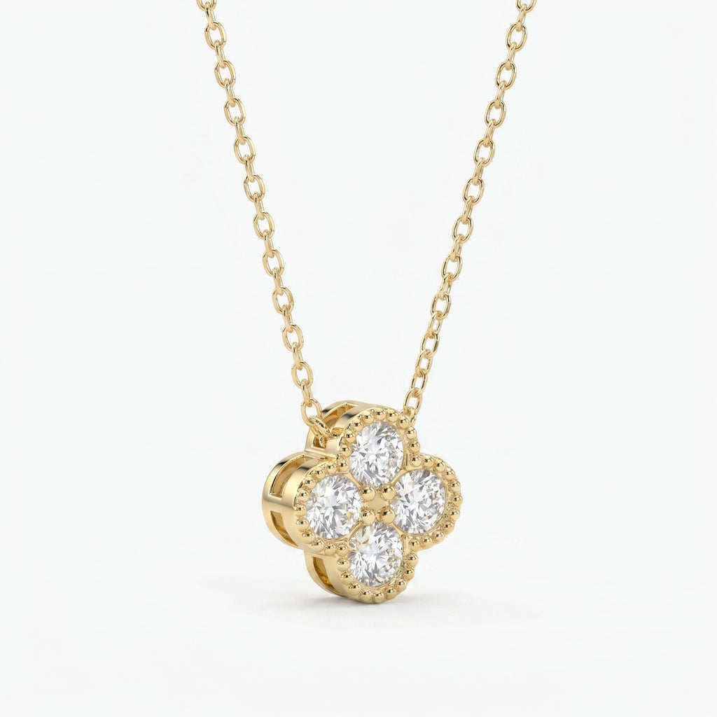 Heritage Clover Diamond Pendant Necklace