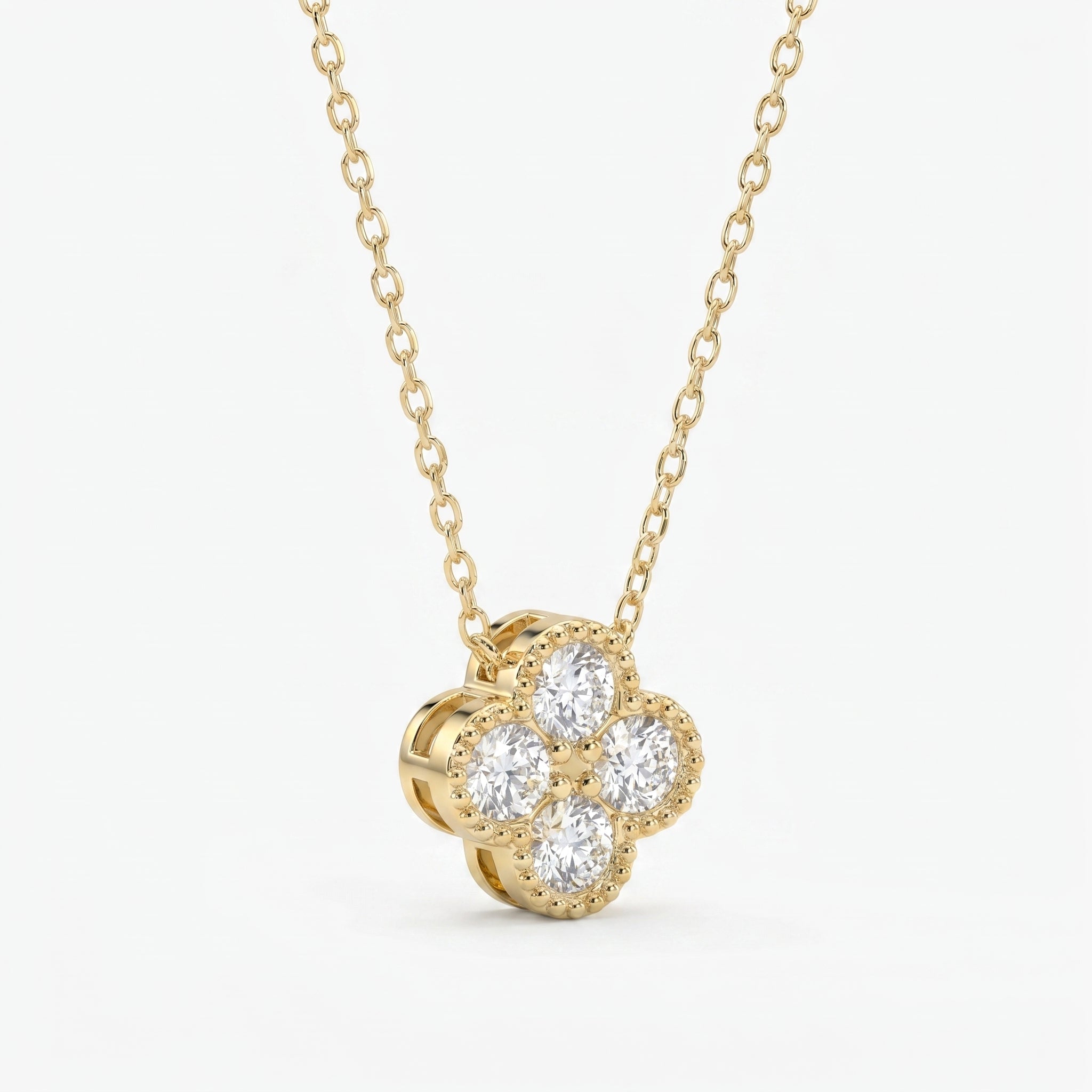 Heritage Clover Diamond Pendant Necklace