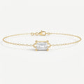 Emerald Diamond Luminous Link Chain Bracelet
