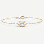 Emerald Diamond Luminous Link Chain Bracelet